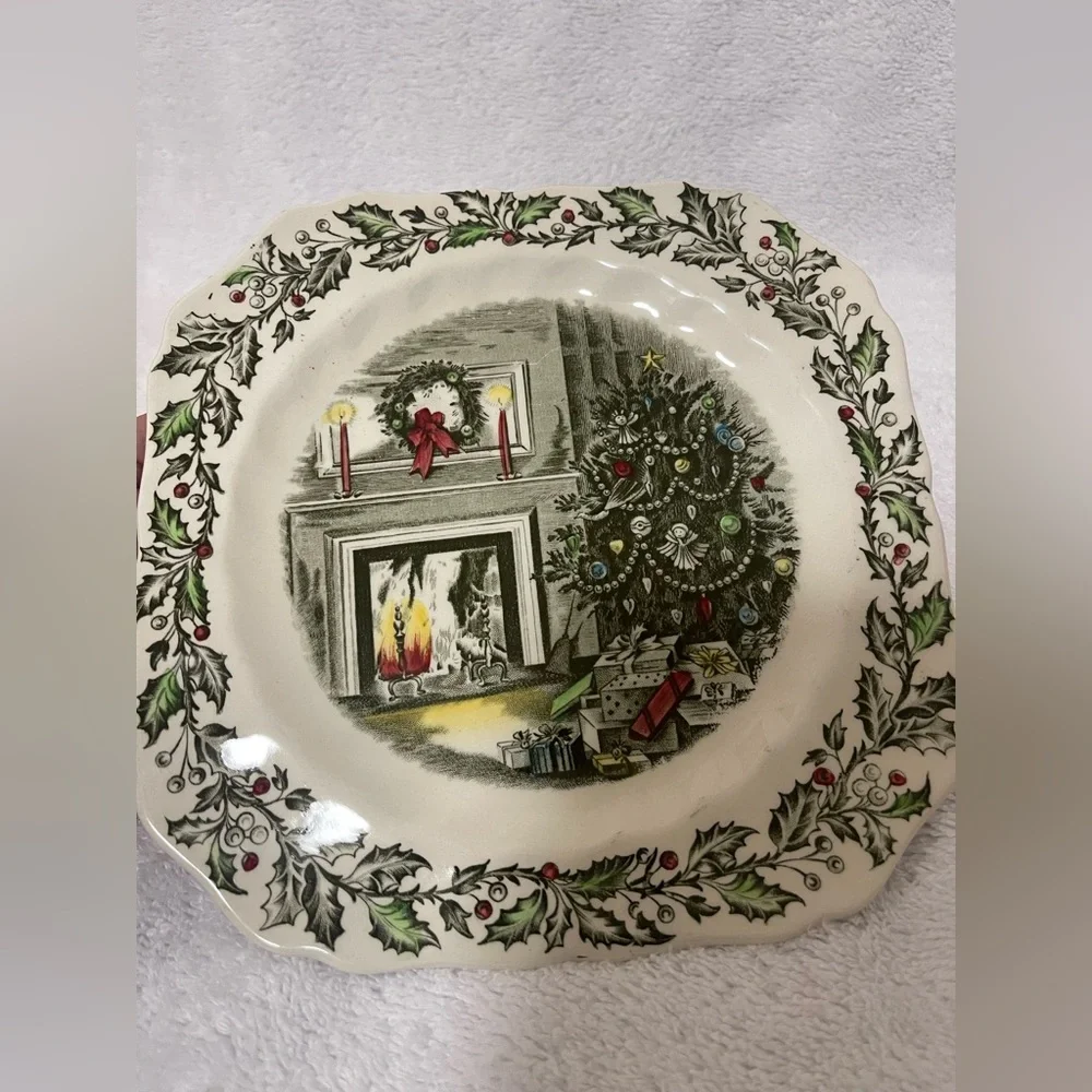 Johnson bros Merry Christmas plate. Collectors item